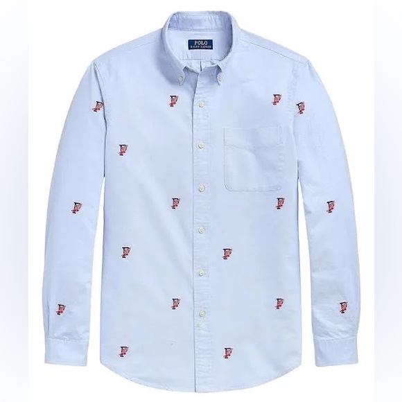 NWT Polo Ralph Lauren Classic Embroidered Icon Long Sleeve Oxford Shirt - Picture 6 of 6
